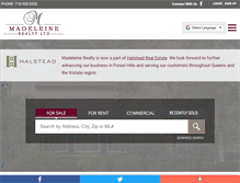 Tablet Screenshot of madeleinerealty.com